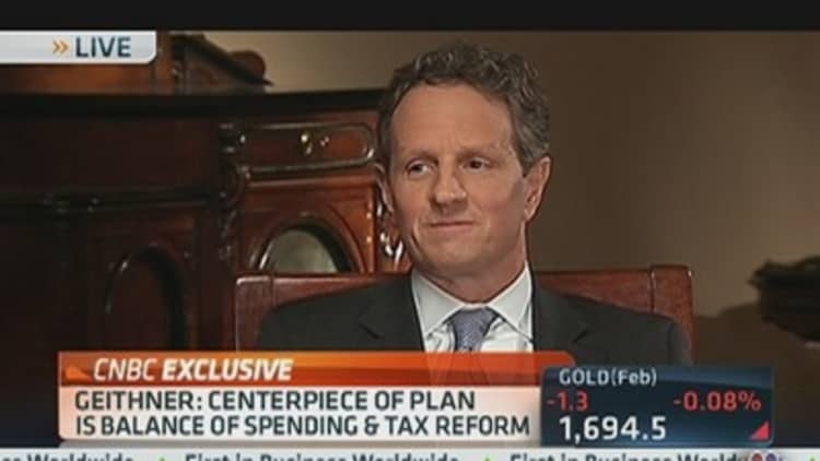 Geithner on Fiscal Cliff: Making A Little Bit of Progress
