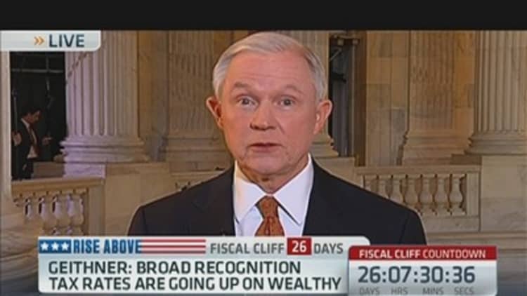 Sen. Sessions Blasts President Obama's Fiscal Cliff 'Plan'