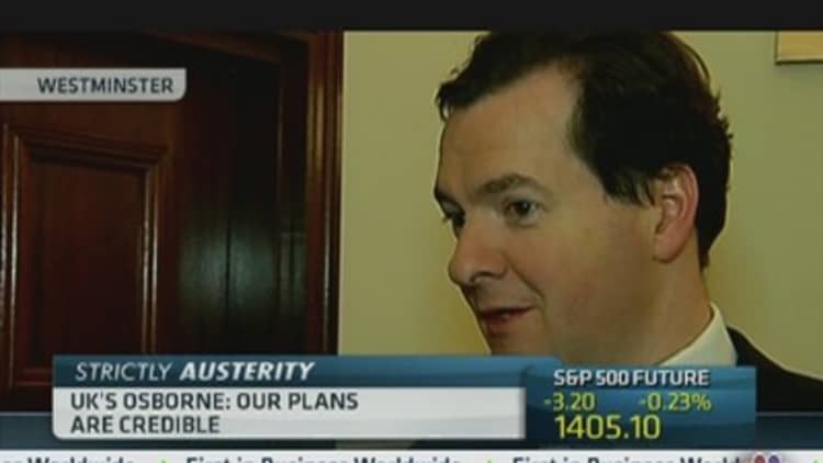 UK's Osborne: Our Plans Are Credible 