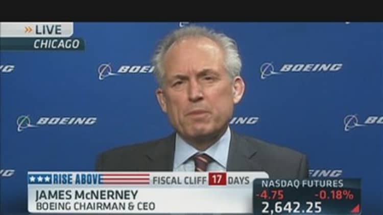 Boeing CEO Preparing For the 'Fiscal Cliff'