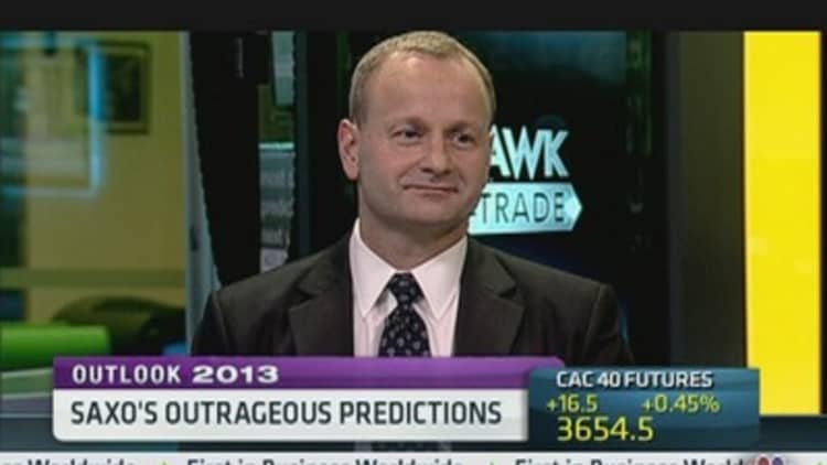 Saxo's Outrageous 2013 Predictions