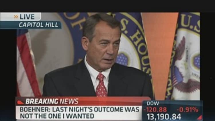 Boehner Address 'Fiscal Cliff' Negotiations
