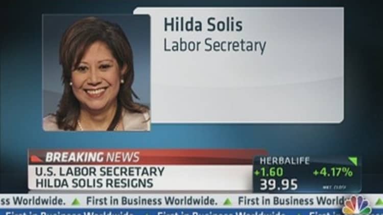 US Labor Secretary Solis Resigns