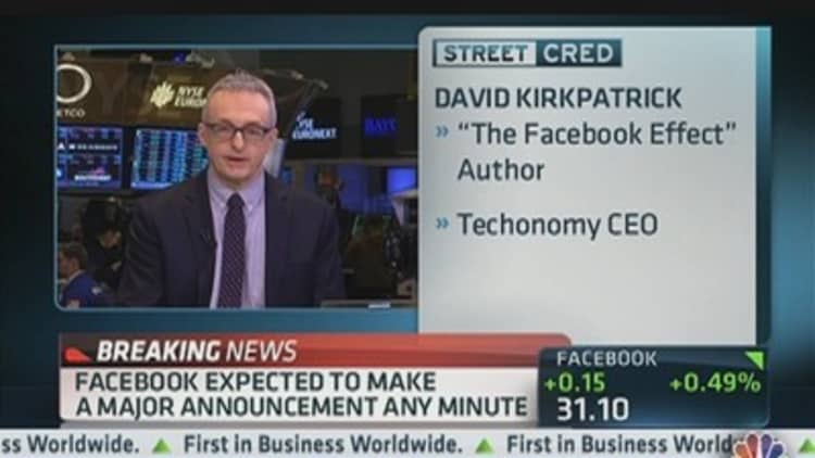Facebook's Announcement Any Minute