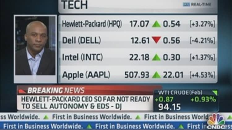 Hewlett-Packard CEO So Far Not Ready to Sell Autonomy & EDS: DJ