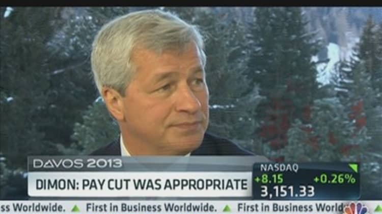 Dimon: Pay Cut Was Appropriate 