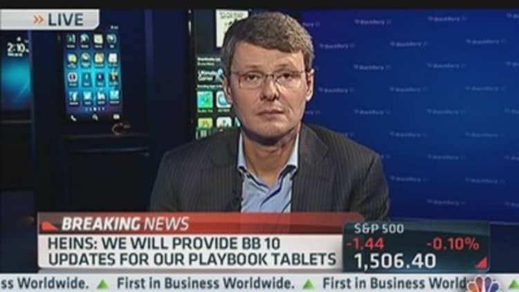 RIM CEO Speaks Out on BlackBerry 10, Tablet Market