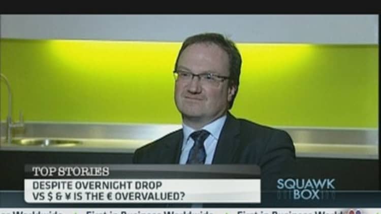 The Euro Is Not Overvalued: Expert 