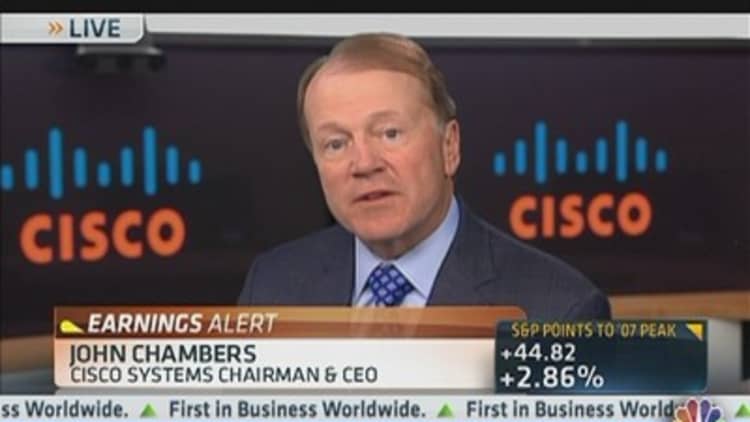 Cisco's CEO: Very Comfortable With Our Gross Margins