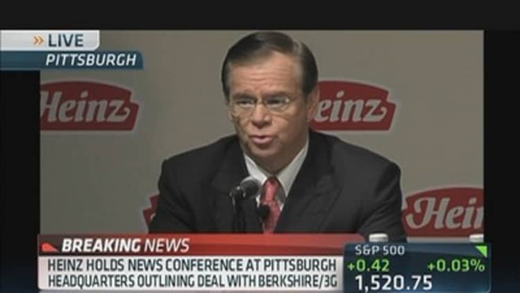 Heinz Holds News Conference Outlining Deal