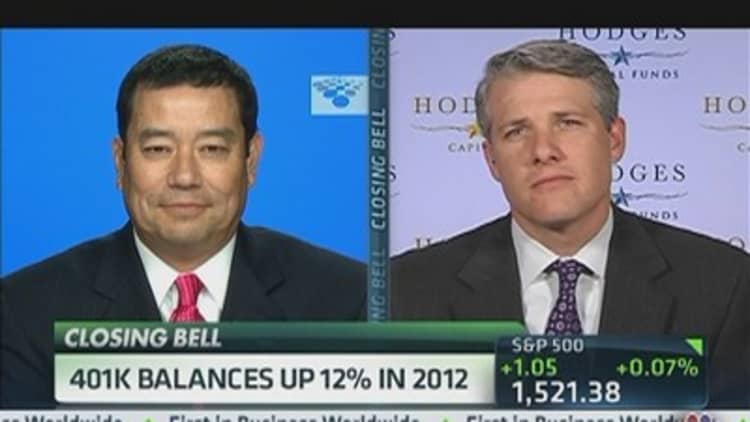401(k) Balances Up 12% In 2012