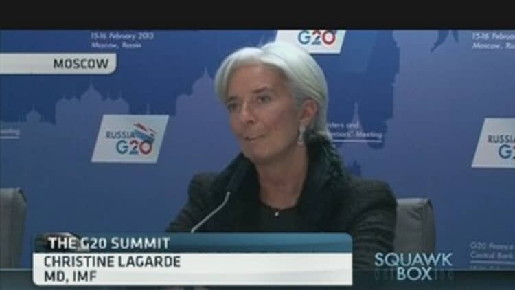Christine Lagarde: 'Currency Worries', Not 'Currency Wars'