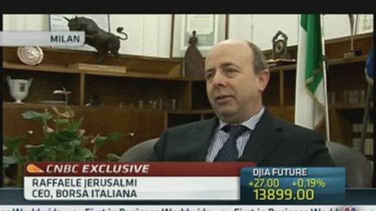 Italy is in 'Safe Zone': CEO of Borsa Italiana