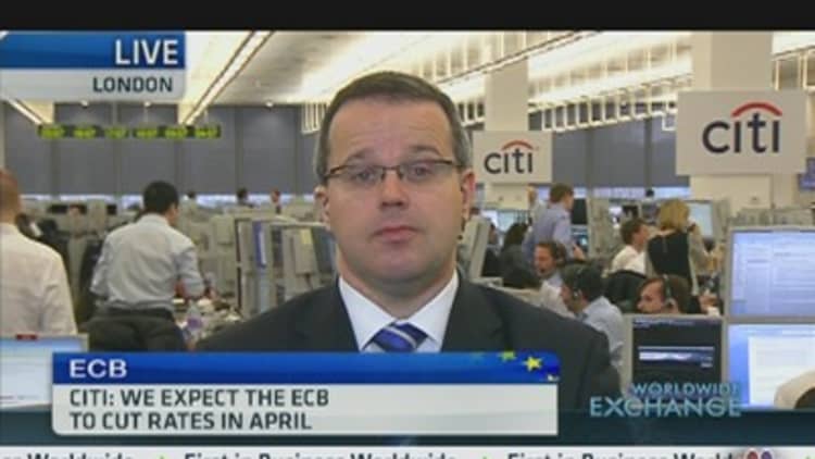 ECB Rate Cut to Come in April: Citi