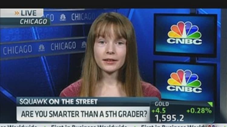 5th Grader Wins Financial Competition
