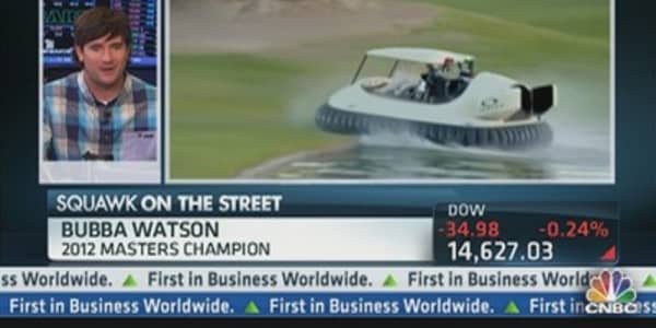 Bubba Watson's Hovercraft Golf Cart is Cool!