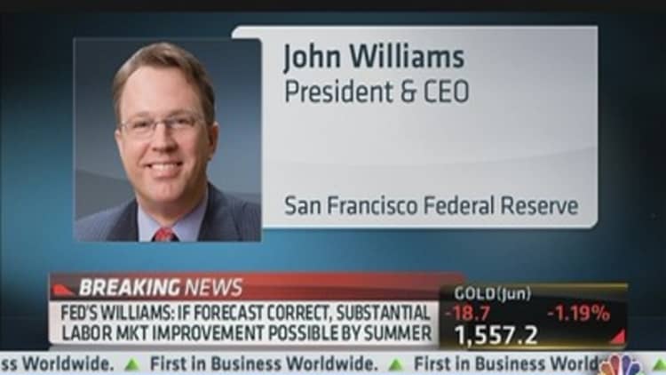 Fed's Williams: Fed Could Begin Tapering This Summer