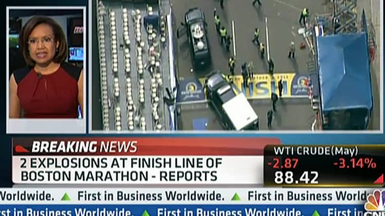 2 Explosions at Finish Line of Boston Marathon