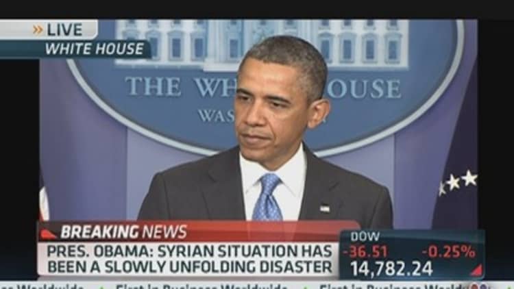 Pres. Obama: Chemical Weapon Use is a 'Game Changer'
