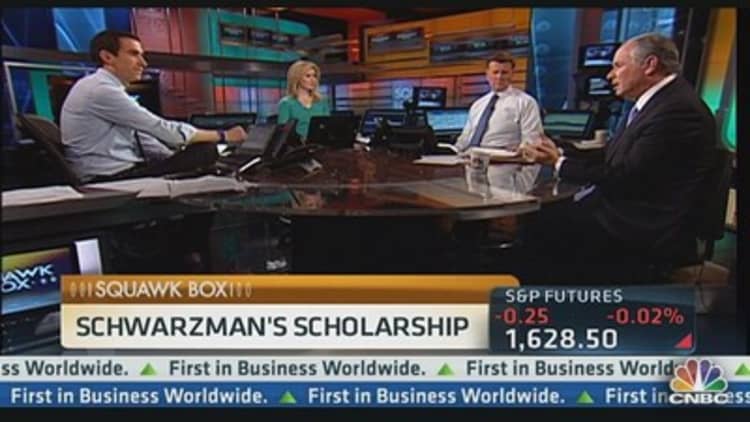 Schwarzman Starts $300 Million China Scholarship