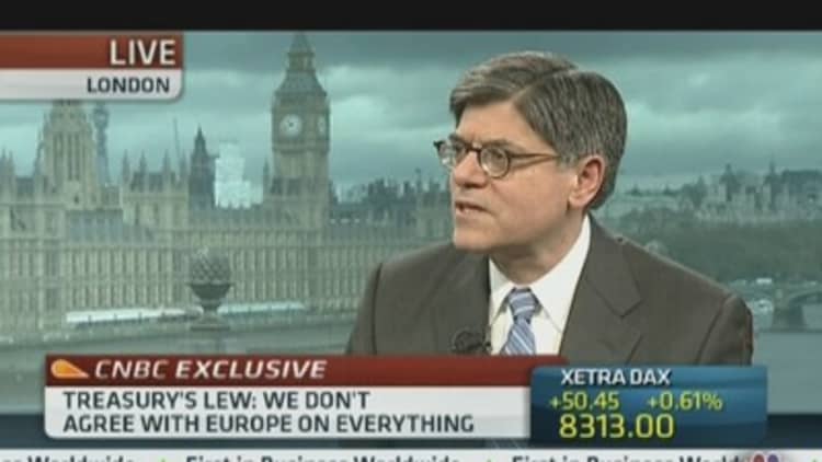 Lew: Europe Must Balance Austerity and Growth
