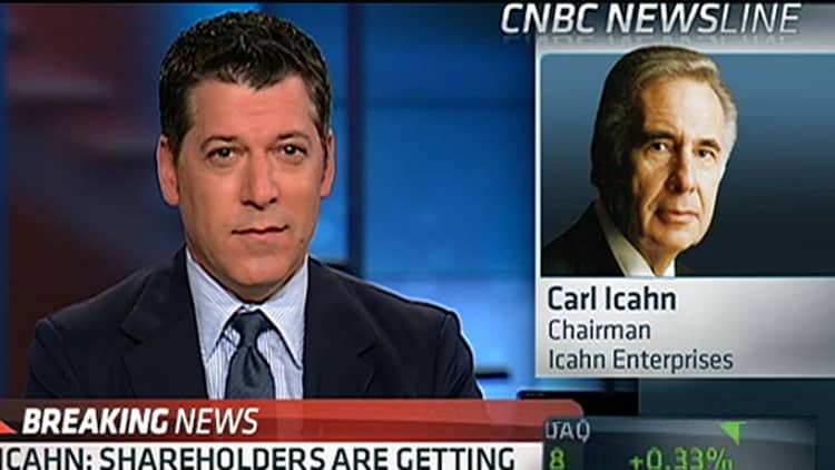 Icahn: Dell Shareholders 'Literally Getting Screwed'