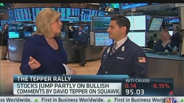 Markets Jump, 'Squawk' Interview With Tepper Credited