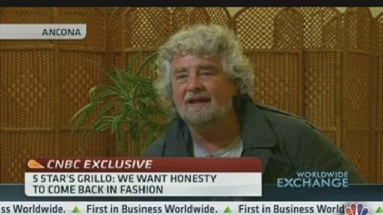 Beppe Grillo: We Want Honesty to Come Back into Fashion