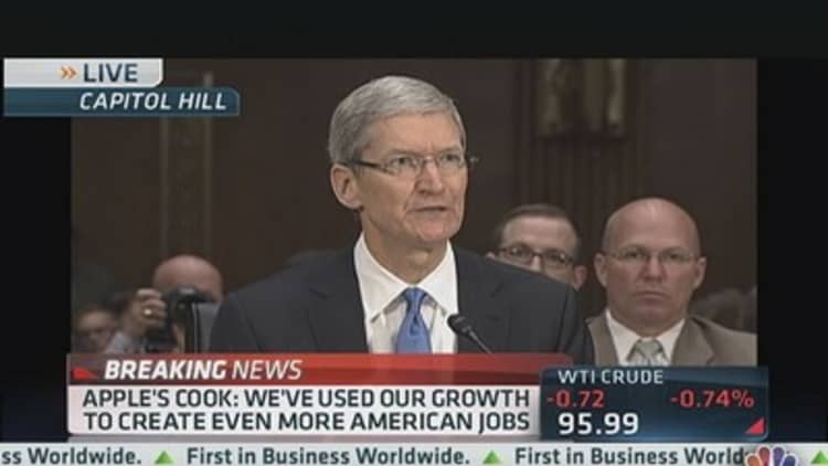 Apple CEO Cook: We Don't Use 'Tax Gimmicks!'