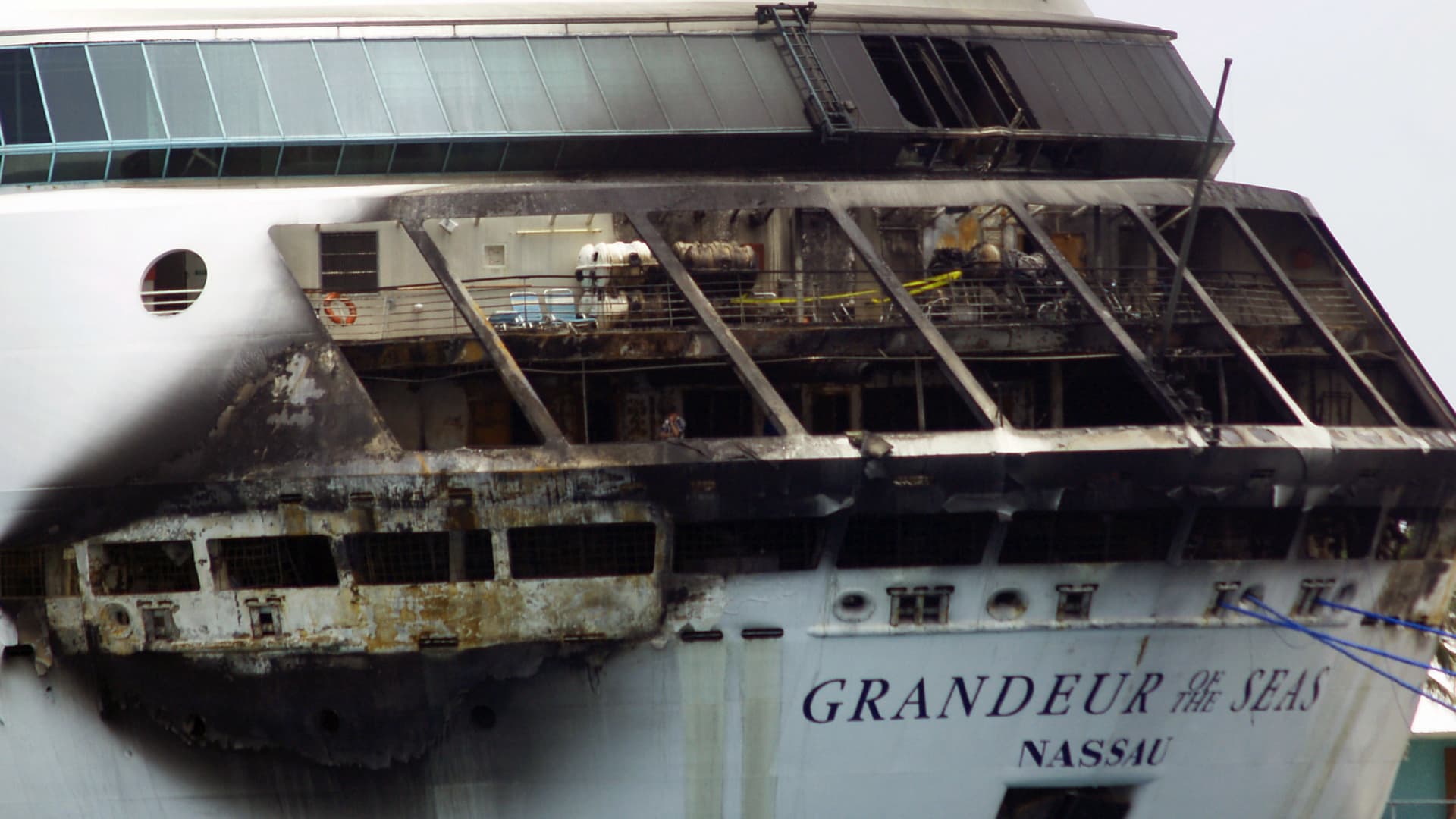 cruise ship fire 1990s
