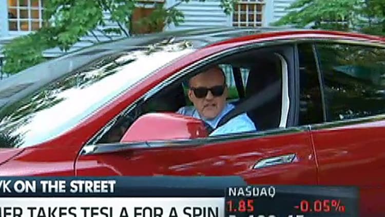 Jim Cramer's Crazy Tesla Test Drive