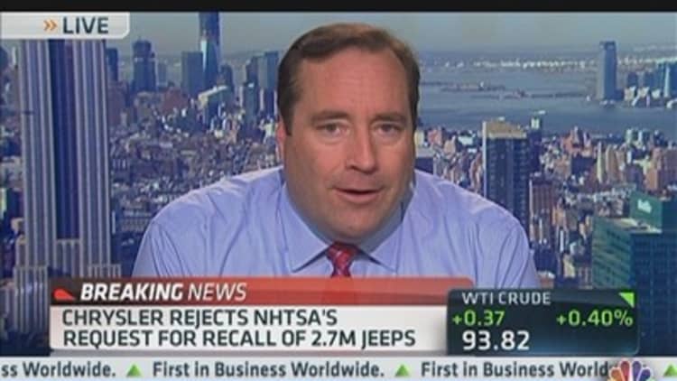 NHTSA Recalls 2.7 Million Jeeps, Chrysler Disagrees