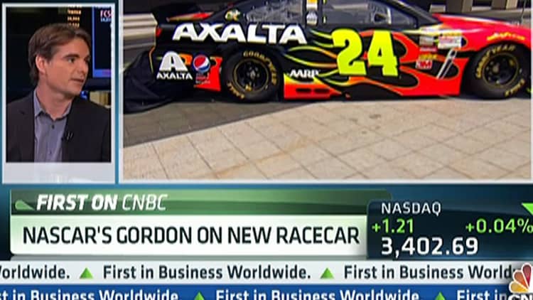 NASCAR's Gordon Unveils New Car on CNBC