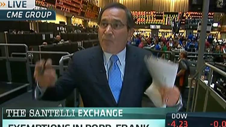 Rising Yields? Santelli Takes the Stairs