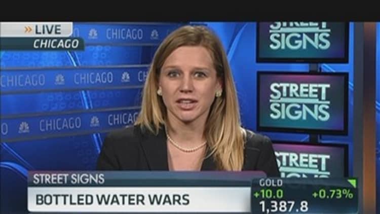 Water wars, in a bottle