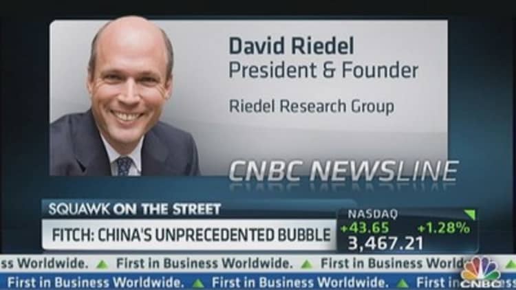 Fitch: 'Unprecedented' China Bubble Forming