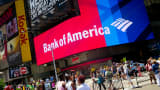 Bank of America in Times Square, New York.