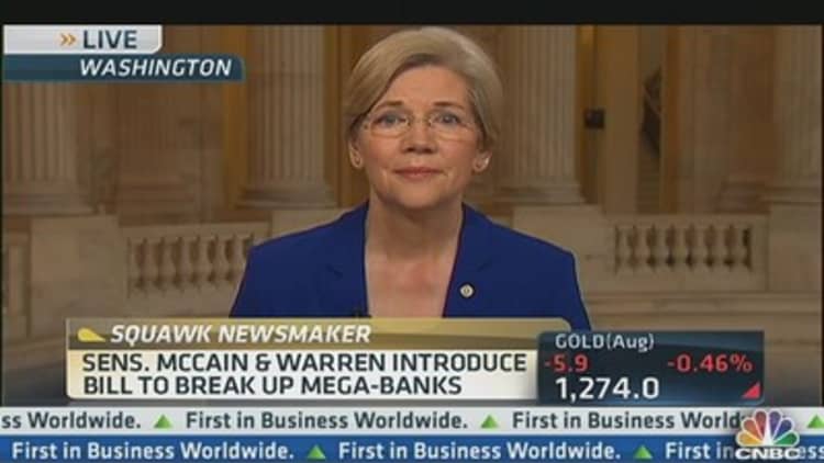Sen. Warren Leads Charge to Break Up Big Banks