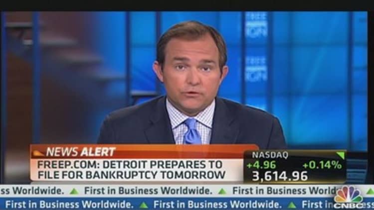 Detroit to file for bankruptcy