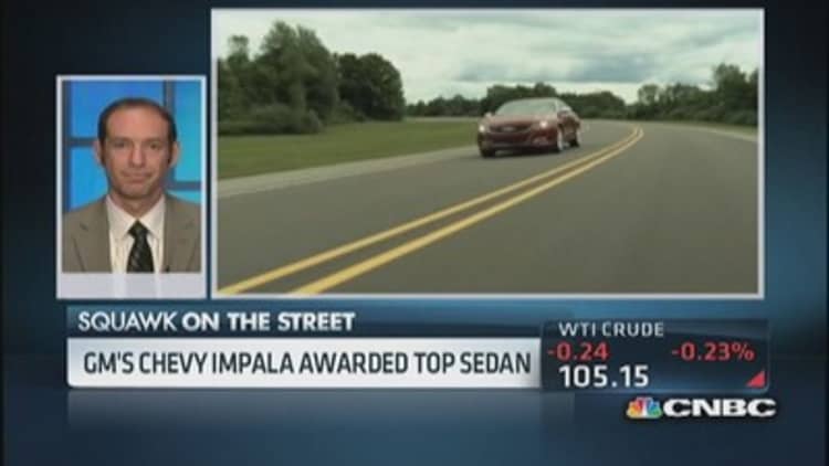 Chevy Impala top new sedan