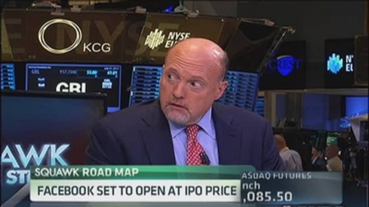 Cramer: Why Facebook is back at its IPO price