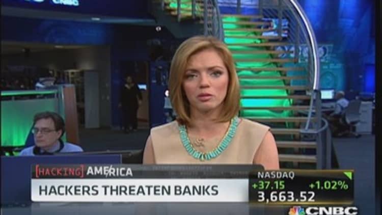 Hackers threaten banks