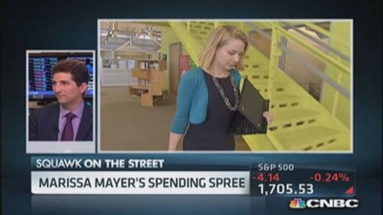 Yahoo's Mayer on spending spree