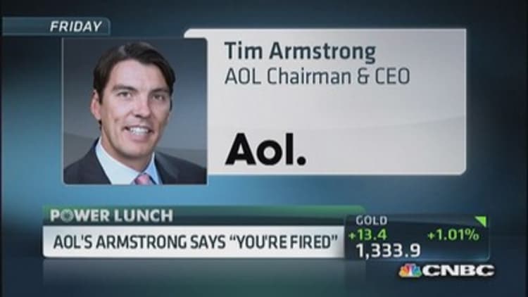 AOL's Armstrong apologizes