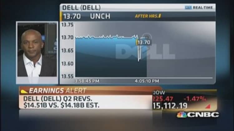Dell reports Q2 earnings