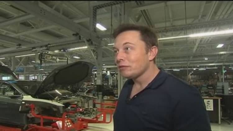 Elon Musk on Tesla's stock price