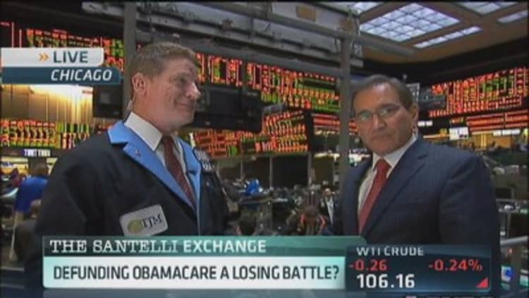 Santelli: The fight to defund Obamacare