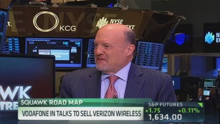 Cramer reacts to the Verizon-Vodafone talks