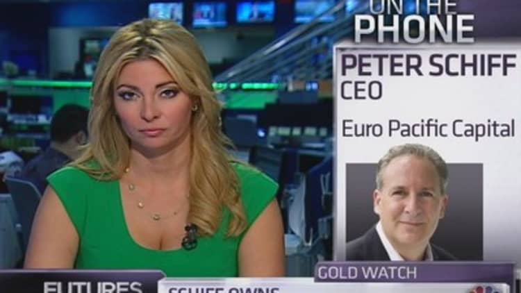 Schiff: Gold to skyrocket when people 'wake up to reality'
