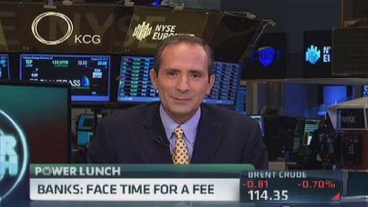 Banks: Face time for a fee